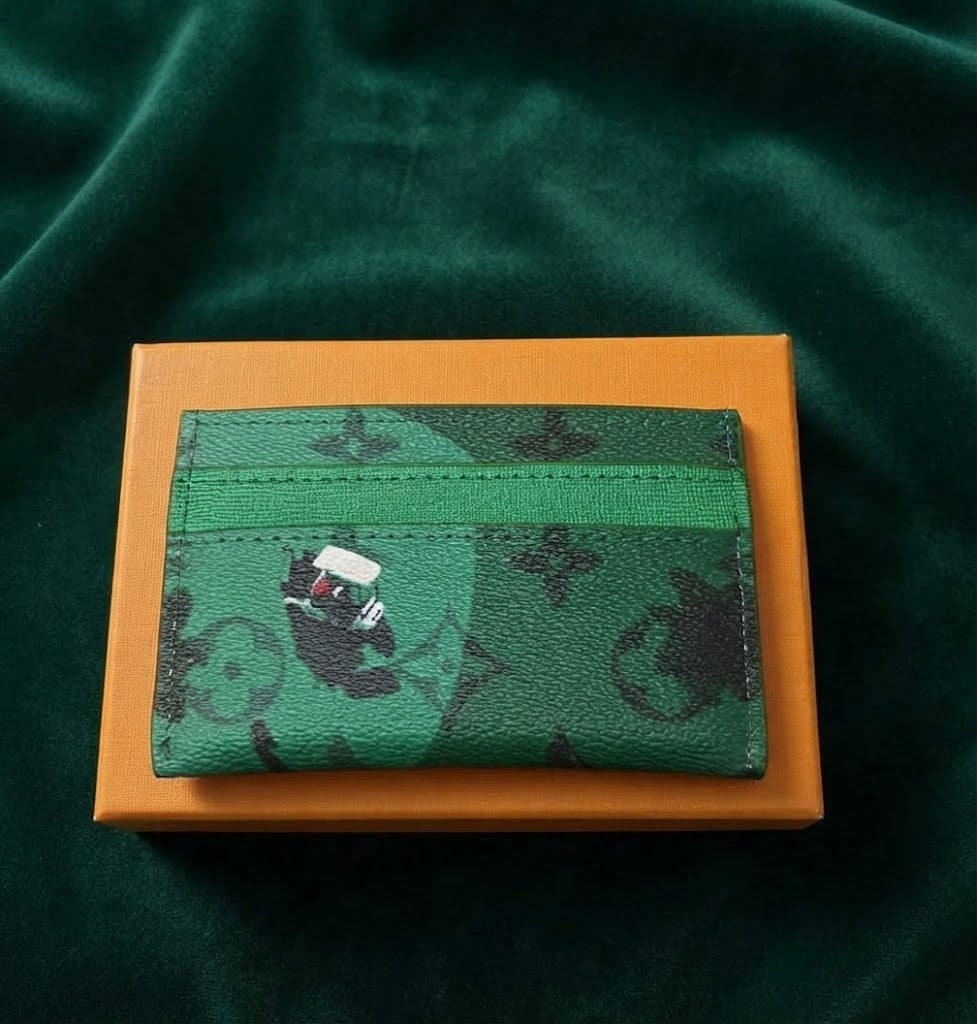 Louis Vuitton Golf Green Card Holder – Luxury Monogram Leather Wallet