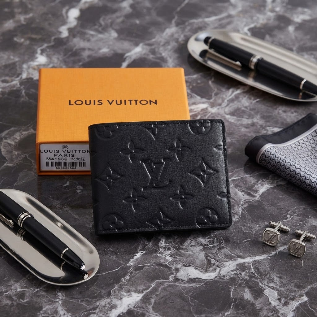 Louis Vuitton Multiple Monogram Canvas Slender Wallet – Black Men’s Luxury Wallet