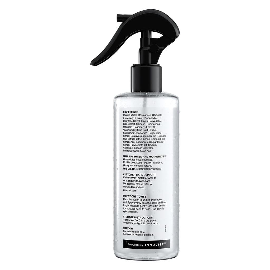 Bare Anatomy Nature x Science Rosemary Water Hair Spray with Rice Water – 200 ml