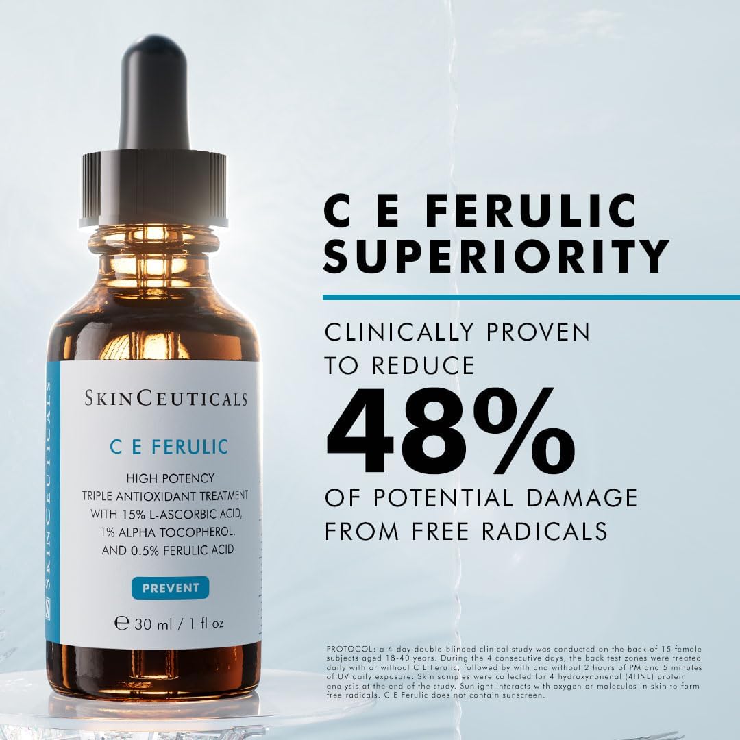 SkinCeuticals C E Ferulic Vitamin C Serum – High Potency Triple Antioxidant Treatment 30ml