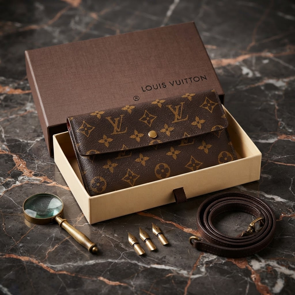 Vintage Louis Vuitton Trifold Monogram Ladies Wallet (Large)  New