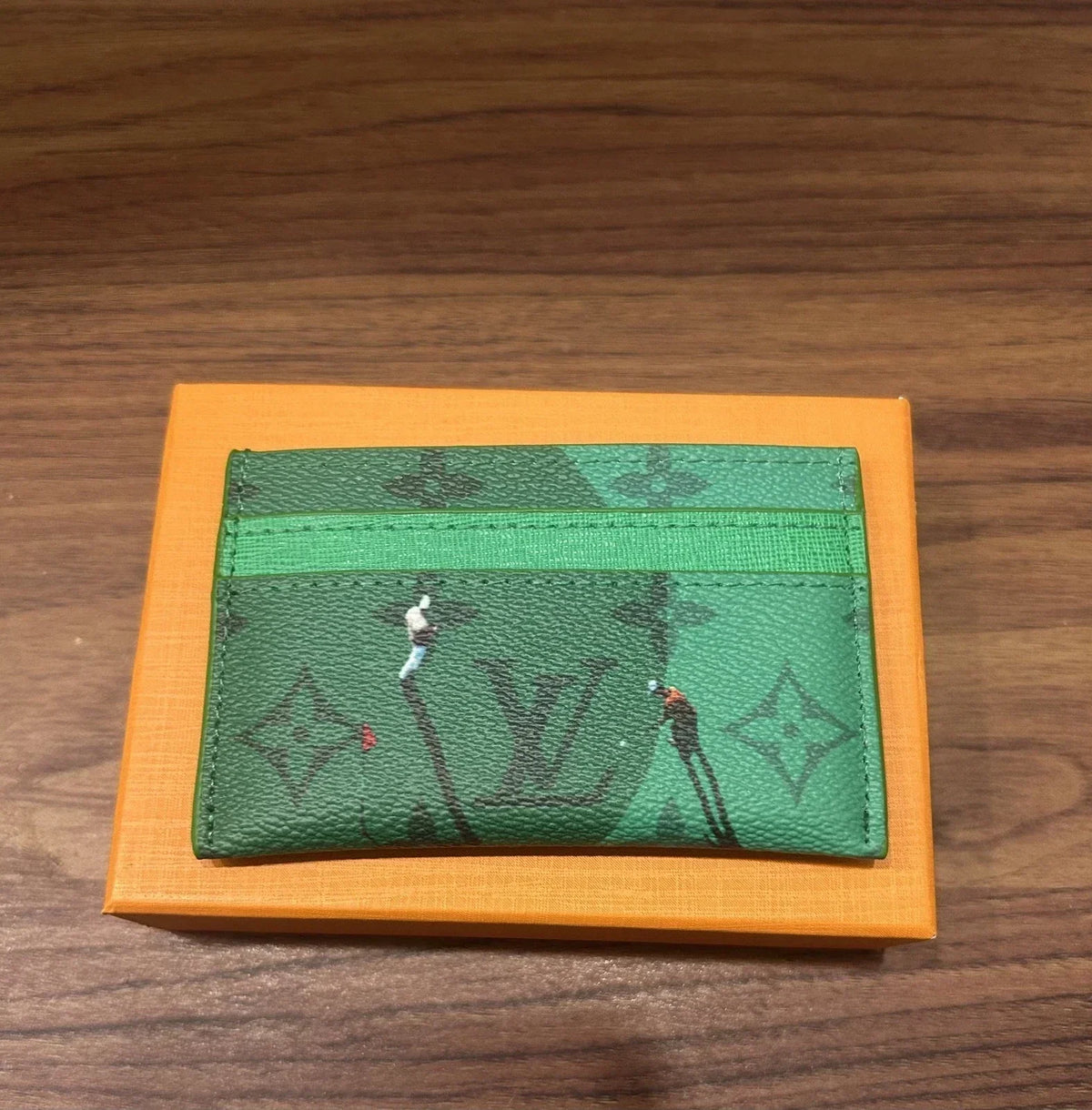 Louis Vuitton Golf Green Card Holder – Luxury Monogram Leather Wallet