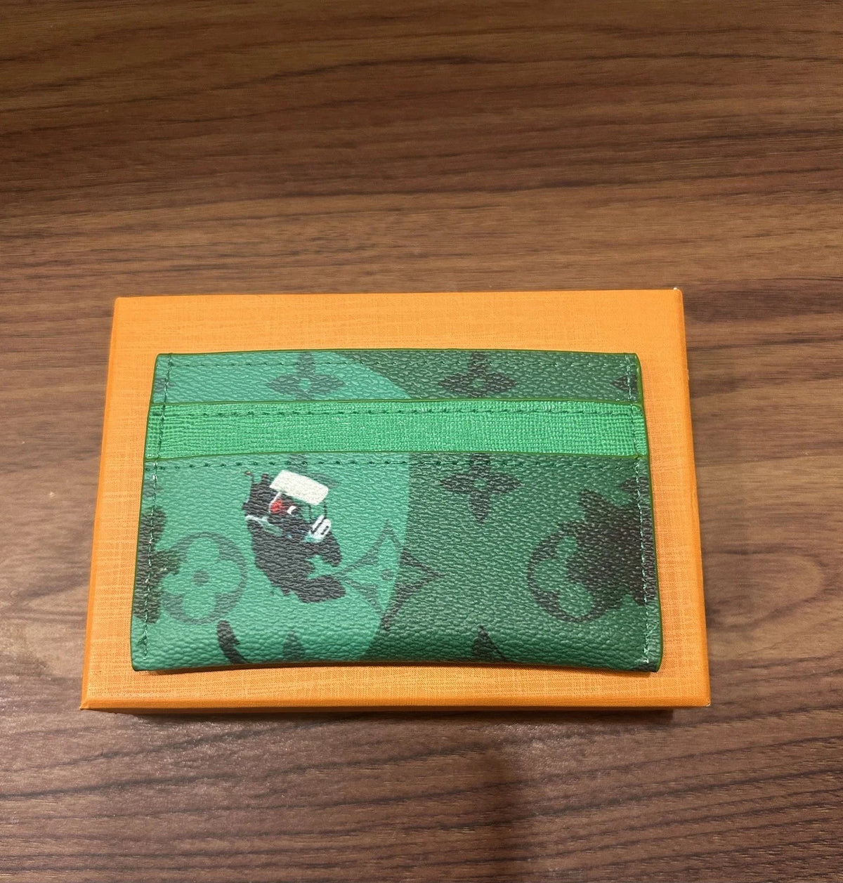 Louis Vuitton Golf Green Card Holder – Luxury Monogram Leather Wallet