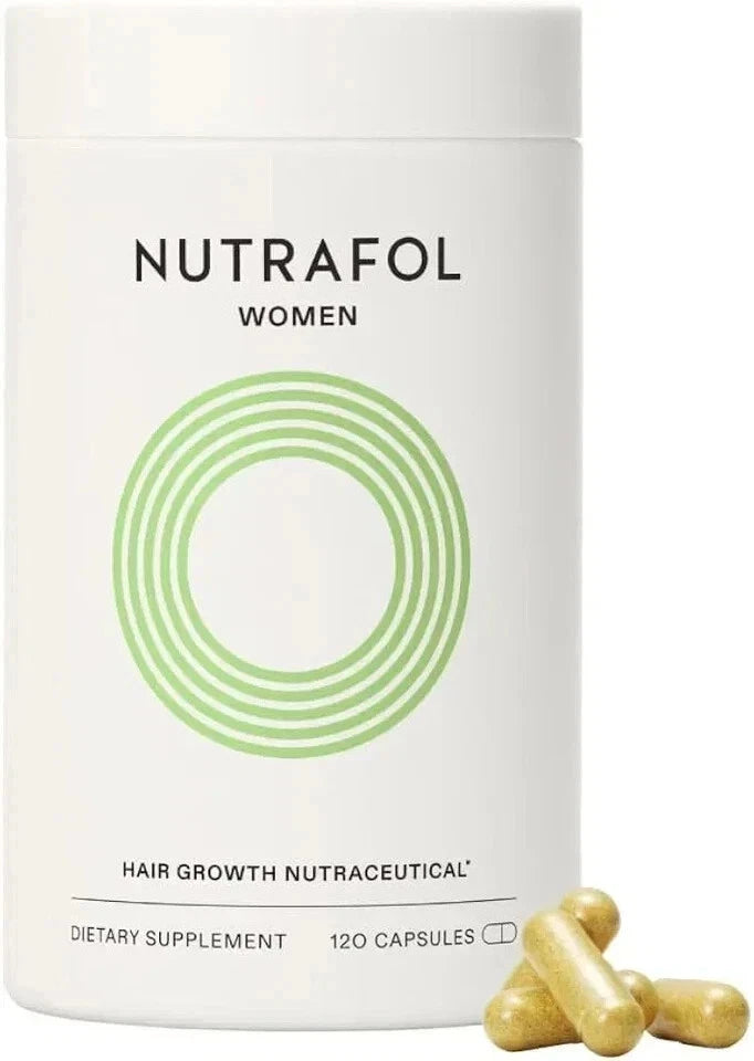 Nutrafol Women's Hair Growth Nutraceutical Supplement for Thicker Hair – 120 Capsules