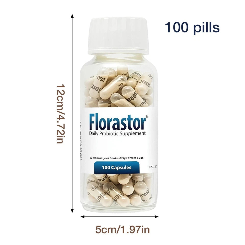 Florastor Daily Probiotic Supplement for Women & Men – 100 Capsules