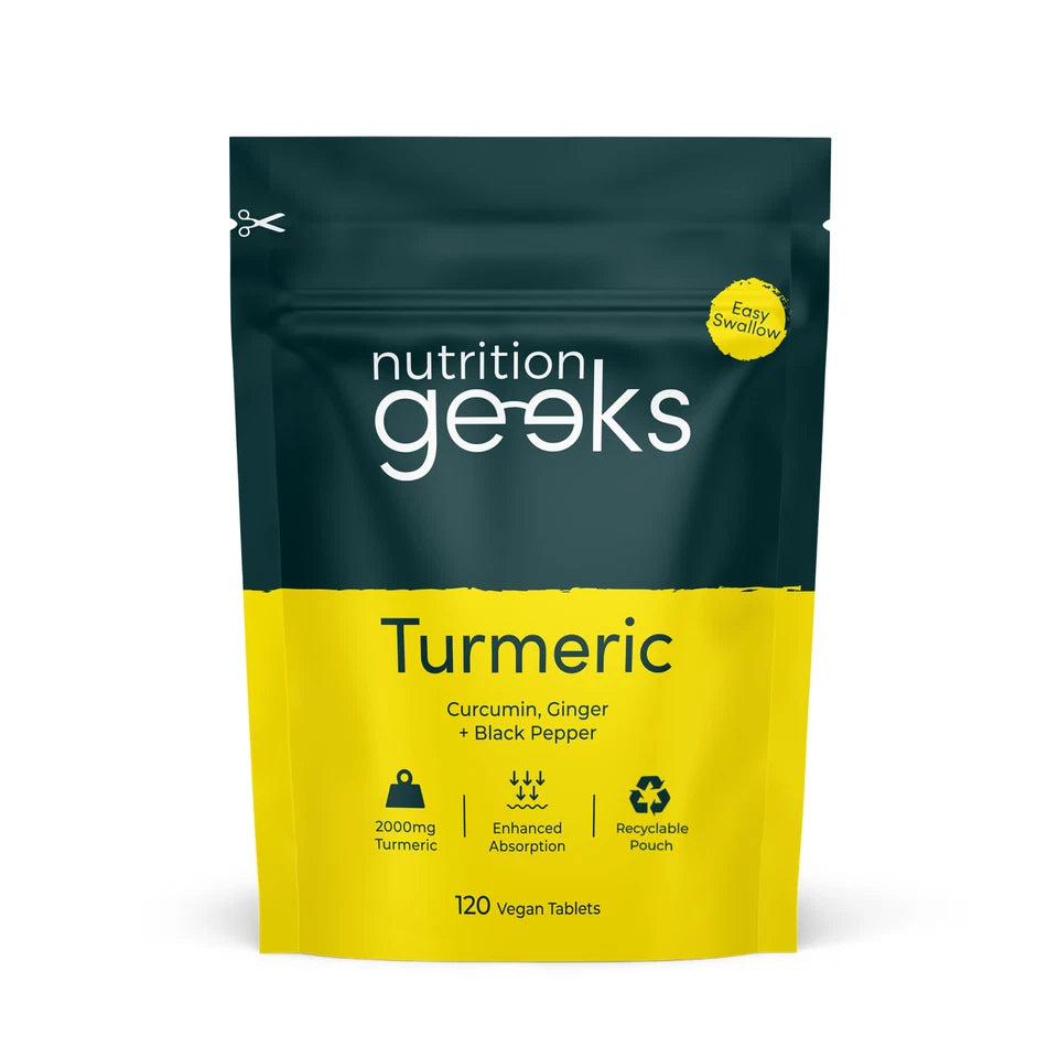 Turmeric Tablets 2000mg + Ginger + Black Pepper – 120 Vegan Tablets