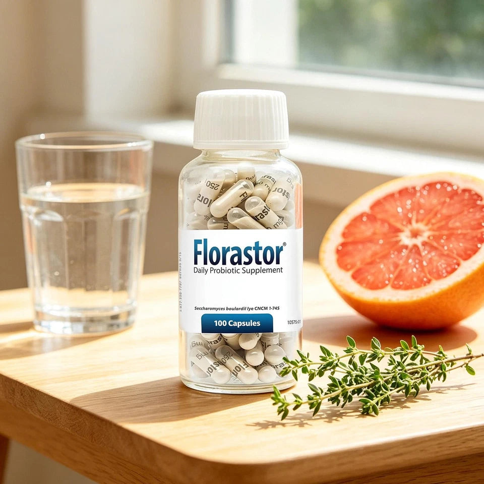 Florastor Daily Probiotic Supplement for Women & Men – 100 Capsules