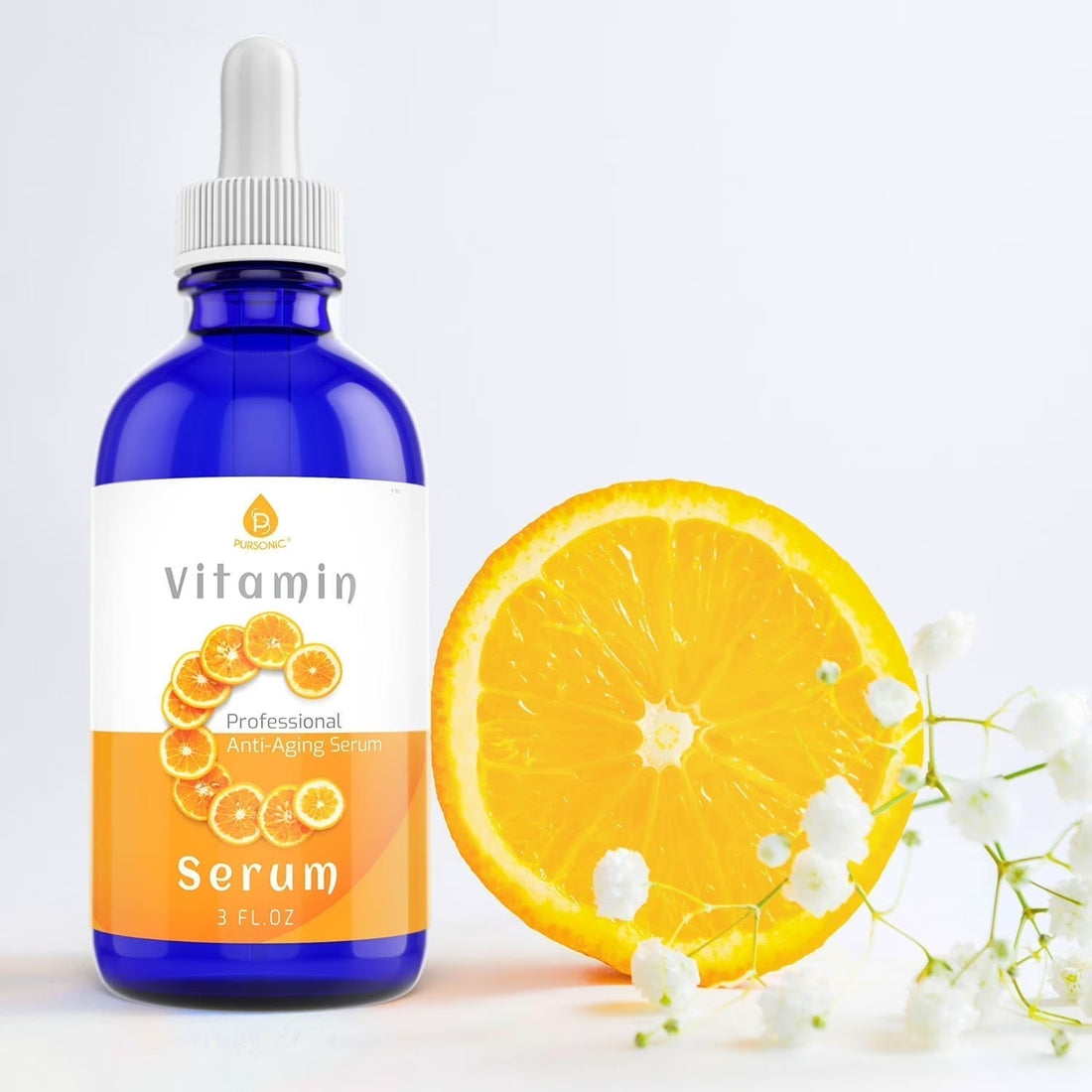 Pursonic Vitamin C Professional Anti-Aging Serum 3 fl oz / 90ml – Brightening Face Serum