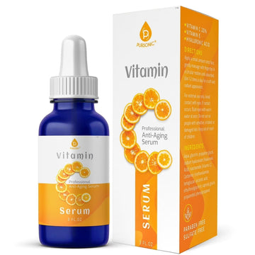 Pursonic Vitamin C Professional Anti-Aging Serum 3 fl oz / 90ml – Brightening Face Serum